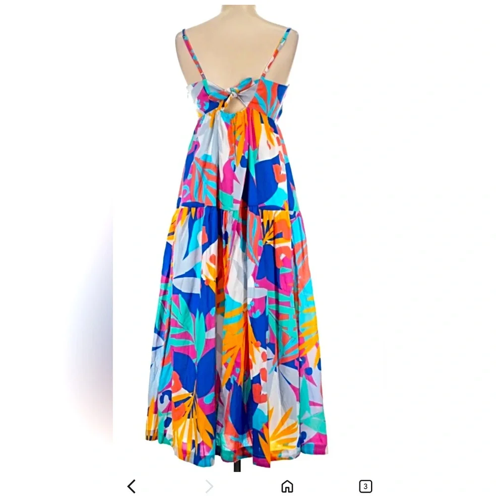 J. Crew maxi tie-back floral dress